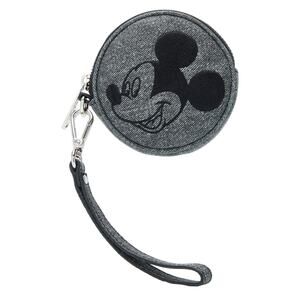 Loungefly Disney Mickey Mouse Gray Denim Coin Purse- NWT